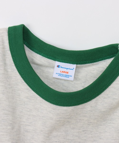 Champion(チャンピオン)の「【Champion/チャンピオン】メンズ キャンパス ショートスリーブリンガーTシャツ(Tシャツ/カットソー・メンズ・ライトグレー/ブルー系その他2/ホワイト/ペールイエロー・MEDIUM/LARGE/X-LARGE)」の16枚目の写真