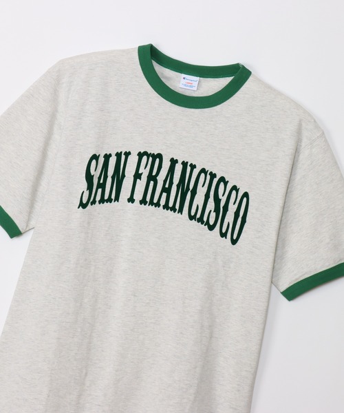 Champion(チャンピオン)の「【Champion/チャンピオン】メンズ キャンパス ショートスリーブリンガーTシャツ(Tシャツ/カットソー・メンズ・ライトグレー/ブルー系その他2/ホワイト/ペールイエロー・MEDIUM/LARGE/X-LARGE)」の17枚目の写真