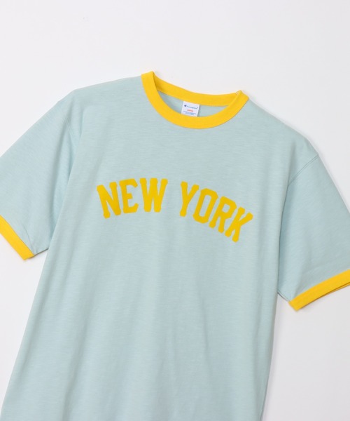 Champion(チャンピオン)の「【Champion/チャンピオン】メンズ キャンパス ショートスリーブリンガーTシャツ(Tシャツ/カットソー・メンズ・ライトグレー/ブルー系その他2/ホワイト/ペールイエロー・MEDIUM/LARGE/X-LARGE)」の19枚目の写真