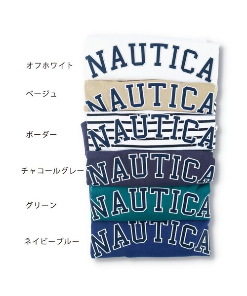 NAUTICA（ノーティカ）の「【NAUTICA/ノーティカ】ロゴアップリケ長袖Tシャツ（Tシャツ/カットソー・キッズ・チャコールグレー/オフホワイト/その他/ベージュ/ネイビー/グリーン・L/XL/M/S）」の8枚目の写真