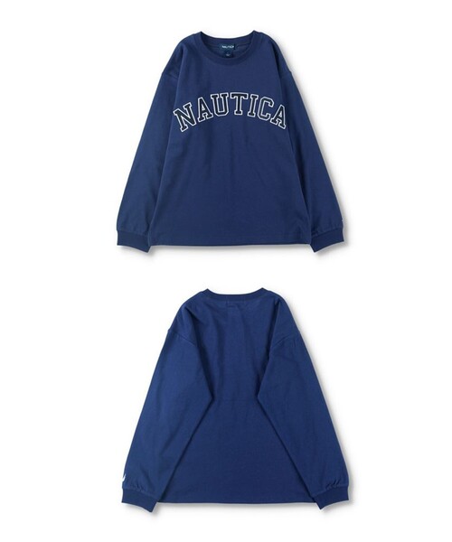 NAUTICA（ノーティカ）の「【NAUTICA/ノーティカ】ロゴアップリケ長袖Tシャツ（Tシャツ/カットソー・キッズ・チャコールグレー/オフホワイト/その他/ベージュ/ネイビー/グリーン・L/XL/M/S）」の15枚目の写真