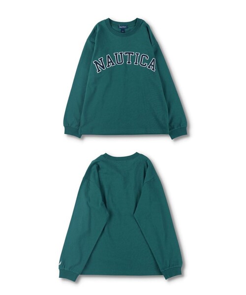 NAUTICA（ノーティカ）の「【NAUTICA/ノーティカ】ロゴアップリケ長袖Tシャツ（Tシャツ/カットソー・キッズ・チャコールグレー/オフホワイト/その他/ベージュ/ネイビー/グリーン・L/XL/M/S）」の16枚目の写真
