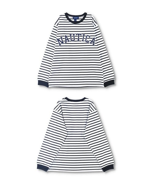 NAUTICA（ノーティカ）の「【NAUTICA/ノーティカ】ロゴアップリケ長袖Tシャツ（Tシャツ/カットソー・キッズ・チャコールグレー/オフホワイト/その他/ベージュ/ネイビー/グリーン・L/XL/M/S）」の19枚目の写真