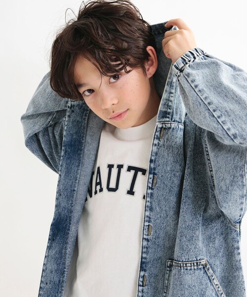 NAUTICA（ノーティカ）の「【NAUTICA/ノーティカ】ロゴアップリケ長袖Tシャツ（Tシャツ/カットソー・キッズ・チャコールグレー/オフホワイト/その他/ベージュ/ネイビー/グリーン・L/XL/M/S）」の21枚目の写真