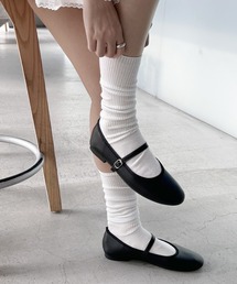 by muni:r | ラウンドメリージェーンフラットシューズ(バレエシューズ)