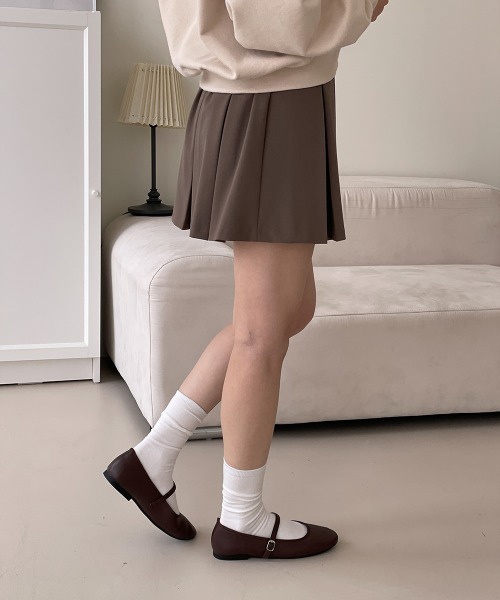 by muni:r（バイ ムニール）の「ラウンドメリージェーンフラットシューズ（バレエシューズ・レディース・シルバー/アイボリー/ブラック/ブラウン・23.0cm/23.5cm/24.0cm/24.5cm/25.0cm）」の20枚目の写真