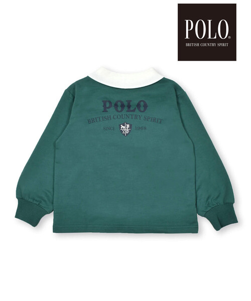 SLAP SLIP(スラップスリップ)の「【POLO BCS(ポロ・ビーシーエス)×SLAP SLIPコラボ】襟付きバックプリント長袖Tシャツ(90~130cm)(ポロシャツ・キッズ・グリーン/ブルー系その他2・110cm/130cm/90cm/100cm/80cm/120cm)」の17枚目の写真
