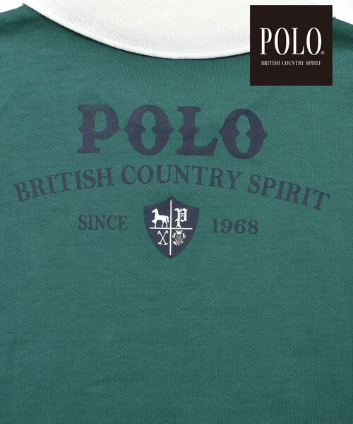 SLAP SLIP(スラップスリップ)の「【POLO BCS(ポロ・ビーシーエス)×SLAP SLIPコラボ】襟付きバックプリント長袖Tシャツ(90~130cm)(ポロシャツ・キッズ・グリーン/ブルー系その他2・110cm/130cm/90cm/100cm/80cm/120cm)」の11枚目の写真