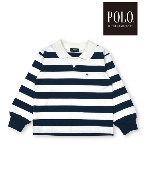 SLAP SLIP(スラップスリップ)の「【POLO BCS(ポロ・ビーシーエス)×SLAP SLIPコラボ】襟付きバックプリント長袖Tシャツ(90~130cm)(ポロシャツ・キッズ・グリーン/ブルー系その他2・110cm/130cm/90cm/100cm/80cm/120cm)」の10枚目の写真