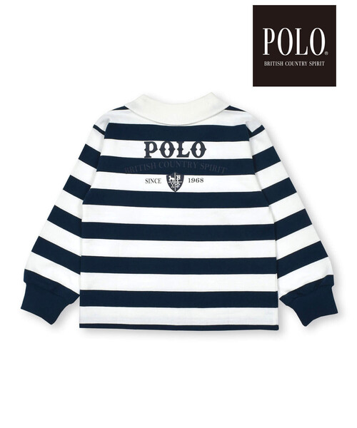 SLAP SLIP(スラップスリップ)の「【POLO BCS(ポロ・ビーシーエス)×SLAP SLIPコラボ】襟付きバックプリント長袖Tシャツ(90~130cm)(ポロシャツ・キッズ・グリーン/ブルー系その他2・110cm/130cm/90cm/100cm/80cm/120cm)」の9枚目の写真