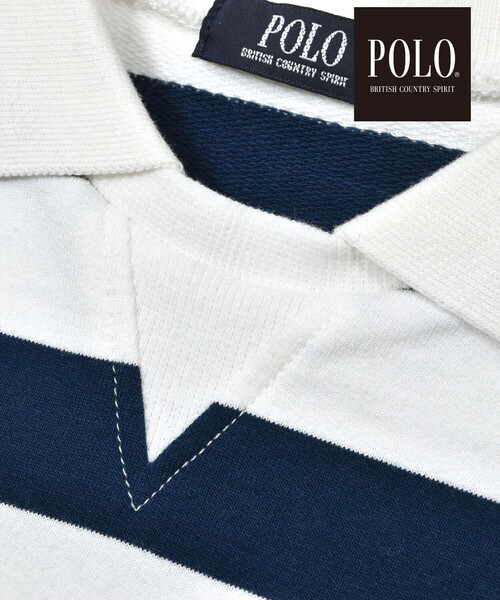 SLAP SLIP(スラップスリップ)の「【POLO BCS(ポロ・ビーシーエス)×SLAP SLIPコラボ】襟付きバックプリント長袖Tシャツ(90~130cm)(ポロシャツ・キッズ・グリーン/ブルー系その他2・110cm/130cm/90cm/100cm/80cm/120cm)」の7枚目の写真