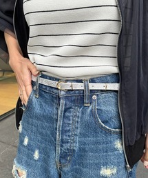 レザー細ベルト