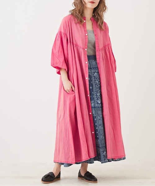 バルーンスリーブシャツワンピース　38 バルーンスリーブシャツワンピース 38 セール】バルーンスリーブシャツ