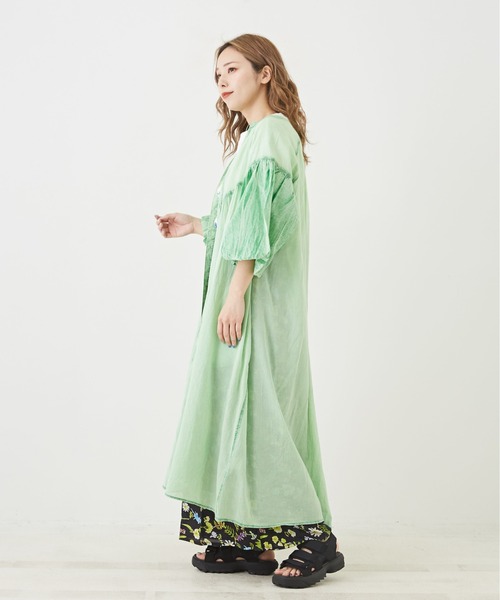 バルーンスリーブシャツワンピース　38 バルーンスリーブシャツワンピース 38 セール】バルーンスリーブシャツ