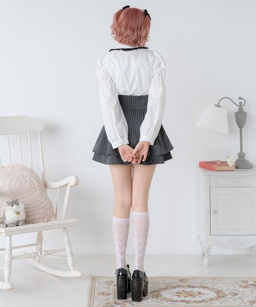 DearMyLoveRose(ディアマイラブローズ)の「ミニ丸襟ガーリーブラウス(シャツ/ブラウス・レディース・ホワイト/ホワイト系その他/ブラック・LARGE/MEDIUM/XX-LARGE/X-LARGE)」の21枚目の写真