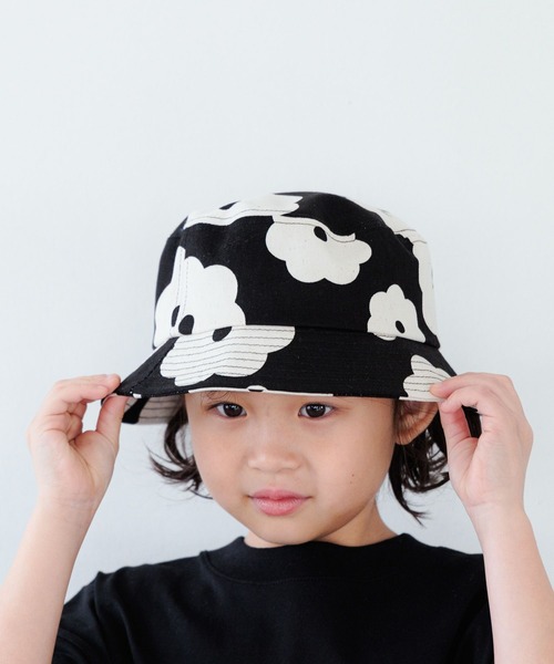 LOWRYS FARM（ローリーズファーム）の「アソートバケットＨＡＴ　 104721（ハット・キッズ・ブラック/ベージュ/レッド/オフホワイト・FREE）」の3枚目の写真