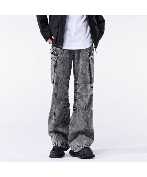 【セール】【2024】タックフレア デニムパンツ（デニムパンツ）｜TopIsm（トップイズム）