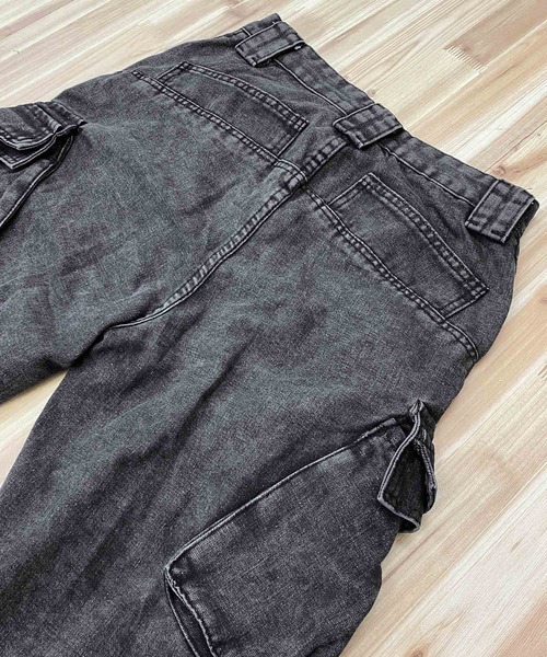 TopIsm(トップイズム)の「タックフレア デニムパンツ(デニムパンツ・メンズ・ブラック・L/M)」の11枚目の写真