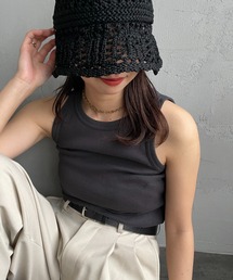 NOIR FABRIK | [NOIR FABRIK/ヌワールファブリック] コットンフライス アメリカンスリーブタンクトップ(タンクトップ)