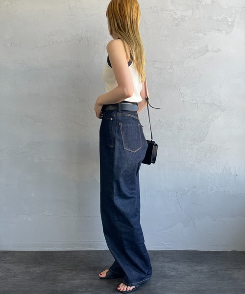 NOIR FABRIK（ヌワールファブリック）の「[NOIR FABRIK/ヌワールファブリック] コットンフライス アメリカンスリーブタンクトップ（タンクトップ・レディース・オフホワイト/ナチュラル/サックスブルー/スミクロ・0/1）」の11枚目の写真