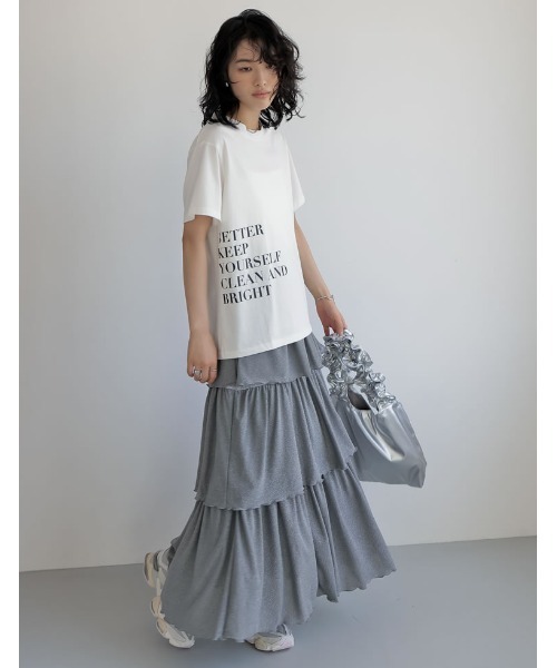 Re:EDIT（リエディ）の「シャーリングショルダーバッグ（ショルダーバッグ・レディース・ブラック/シルバー・FREE）」の7枚目の写真