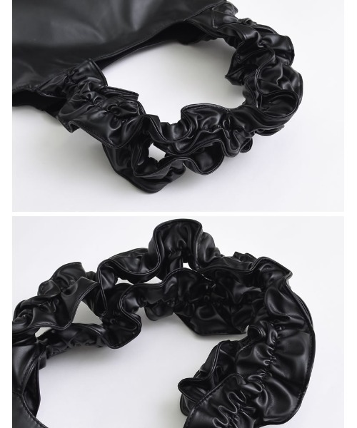 Re:EDIT（リエディ）の「シャーリングショルダーバッグ（ショルダーバッグ・レディース・ブラック/シルバー・FREE）」の8枚目の写真