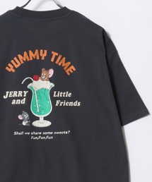 Tom&Jerry/トムとジェリー キャラクター ヴィンテージプリント フロント バックサガラ刺繍 オーバーサイズ半袖Tシャツ レディース メンズ