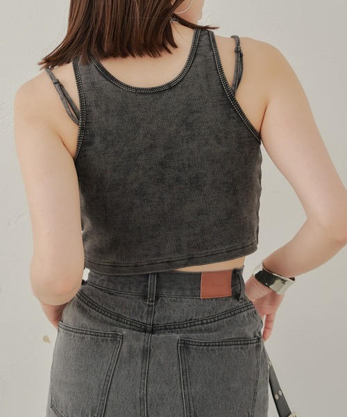 Chico（チコ）の「ストラップ取り外しアメスリタンク（タンクトップ・レディース・ブルー/ホワイト/ブラック/ライム・FREE）」の17枚目の写真