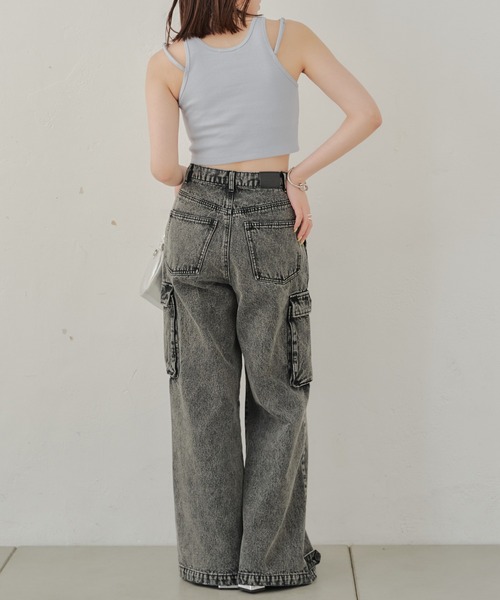 Chico（チコ）の「ストラップ取り外しアメスリタンク（タンクトップ・レディース・ブルー/ホワイト/ブラック/ライム・FREE）」の20枚目の写真