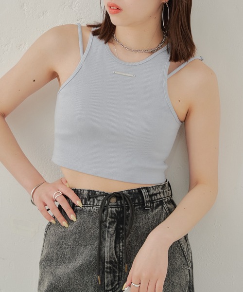 Chico（チコ）の「ストラップ取り外しアメスリタンク（タンクトップ・レディース・ブルー/ホワイト/ブラック/ライム・FREE）」の21枚目の写真