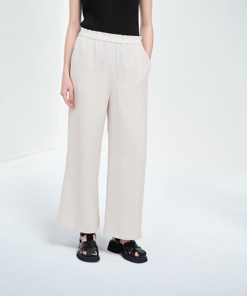 LANVIN en Bleu(ランバンオンブルー)の「ベネシャンウエストゴムワイドパンツ(その他パンツ・レディース・オフホワイト/ブラック・36/38)」の11枚目の写真