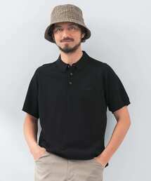 『洗濯可』OOPS　半袖ラグランニットポロシャツ