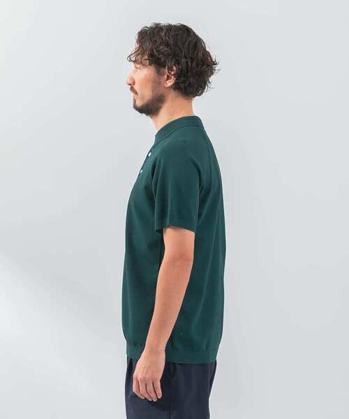 URBAN RESEARCH Sonny Label（アーバンリサーチサニーレーベル）の「『洗濯可』OOPS　半袖ラグランニットポロシャツ（ポロシャツ・メンズ・グリーン/ネイビー/ブラック・MEDIUM/LARGE）」の19枚目の写真