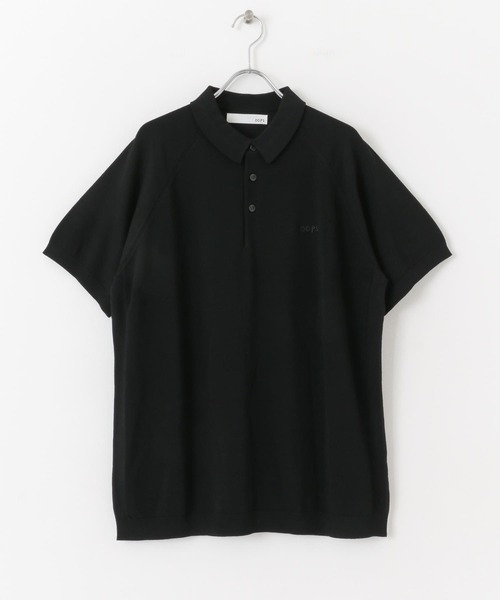 URBAN RESEARCH Sonny Label（アーバンリサーチサニーレーベル）の「『洗濯可』OOPS　半袖ラグランニットポロシャツ（ポロシャツ・メンズ・グリーン/ネイビー/ブラック・MEDIUM/LARGE）」の9枚目の写真