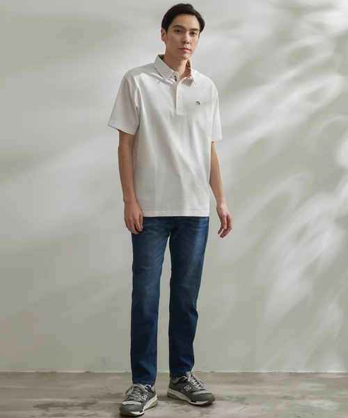 Arnold Palmer（アーノルドパーマー）の「パーマーチェック使い シェア ポロシャツ（ポロシャツ・レディース・ダークブルー/ホワイト/ブラック・XS/S/M/L/LL）」の10枚目の写真