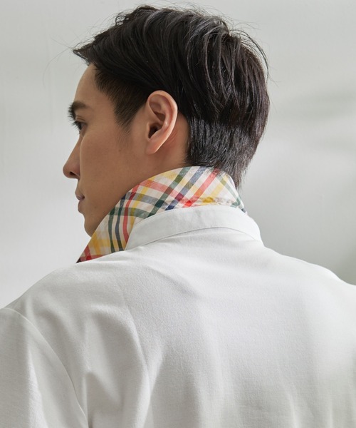 Arnold Palmer（アーノルドパーマー）の「パーマーチェック使い シェア ポロシャツ（ポロシャツ・レディース・ダークブルー/ホワイト/ブラック・XS/S/M/L/LL）」の9枚目の写真