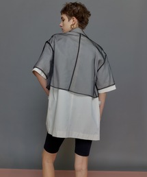 See-through Layered Half Sleeve Jacket/シースルーレイヤード