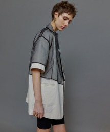 See-through Layered Half Sleeve Jacket/シースルーレイヤード