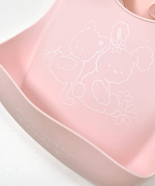 SLAP SLIP BABY（スラップスリップベビー）の「シリコンお食事スタイ+ケースセットベビー（スタイ/よだれかけ・キッズ・ピンク/オフホワイト/ブルー/イエロー・FREE）」の13枚目の写真