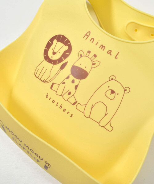 SLAP SLIP BABY（スラップスリップベビー）の「シリコンお食事スタイ+ケースセットベビー（スタイ/よだれかけ・キッズ・ピンク/オフホワイト/ブルー/イエロー・FREE）」の21枚目の写真