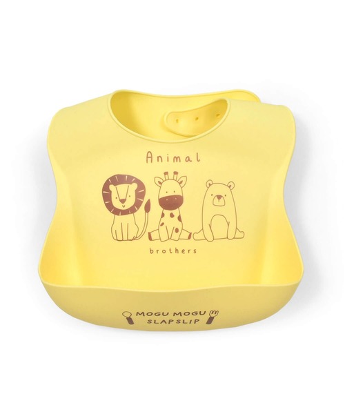 SLAP SLIP BABY（スラップスリップベビー）の「シリコンお食事スタイ+ケースセットベビー（スタイ/よだれかけ・キッズ・ピンク/オフホワイト/ブルー/イエロー・FREE）」の4枚目の写真