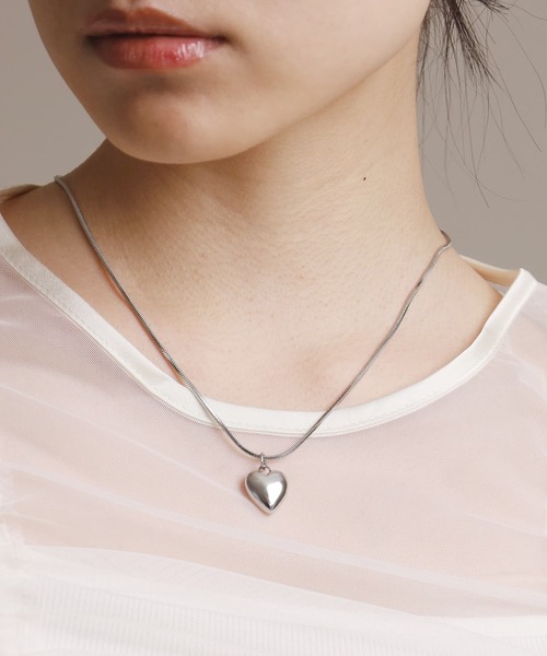 LHME(エルエイチエムイー)の「【WEB限定】“Moment”2wayベネチアンポイントハートネックレス/サージカルステンレス(金属アレルギー対応)【LHME / エルエイチエムイー】(ネックレス・レディース・シルバー/ゴールド・45cm)」の22枚目の写真