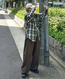 Chikashitsu +(`JVcvX)́yChikashitsu +zshadow check shirt / y`JVcvXzVhE`FbNVc(Vc/uEX)