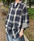 Chikashitsu +（チカシツプラス）の「【Chikashitsu +】shadow check shirt / 【チカシツプラス】シャドウチェック長袖シャツ（シャツ/ブラウス・ONE SIZE）」