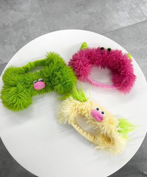 WEGO（ウィゴー）の「WEGO/モンスターヘアバンド（ヘアバンド・レディース・ピンク系その他/ライトイエロー/グリーン・FREE）」の4枚目の写真