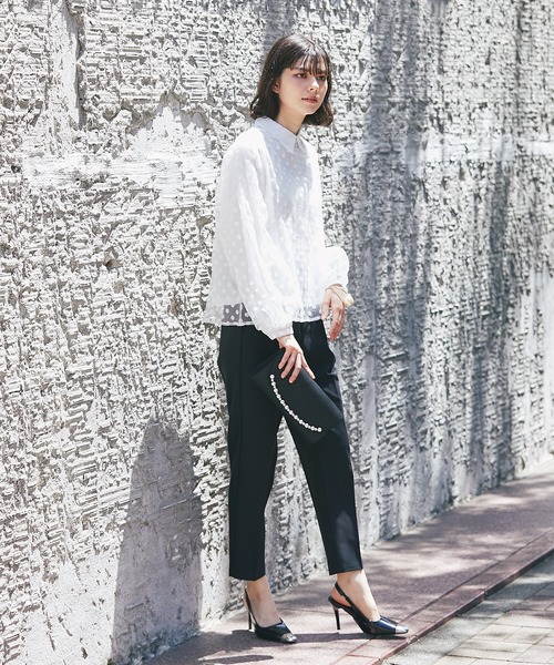 epa☆ ドット柄 ブラウス 洗える]二重織ガーゼドットブラウス(ブラウス・シャツ) | GIANNI