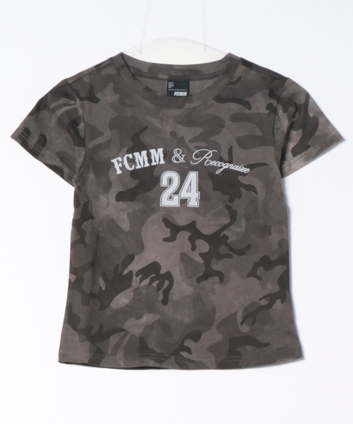 FCMM（エフシーエムエム）の「CAMO CROP TEE/カモクロップT（Tシャツ/カットソー・レディース・ブラック/ブルー・MEDIUM/SMALL）」の6枚目の写真