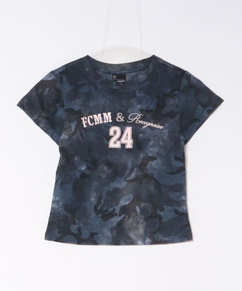 FCMM（エフシーエムエム）の「CAMO CROP TEE/カモクロップT（Tシャツ/カットソー・レディース・ブラック/ブルー・MEDIUM/SMALL）」の7枚目の写真