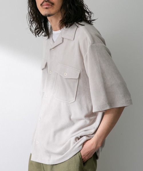 ARMY TWILL（アーミーツイル）の「ARMY TWILL　Cotton Pile Utility Shirts（シャツ/ブラウス・メンズ・オレンジ/ブルー/グレー・MEDIUM/LARGE）」の4枚目の写真