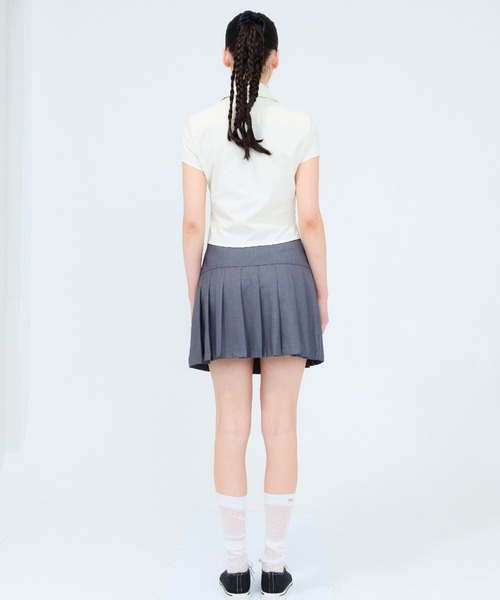 LUVISTRUE(ラヴイズトゥルー)の「RT SHIRRING SHIRT(シャツ/ブラウス・レディース・ベージュ/ネイビー/ブラウン・FREE)」の6枚目の写真